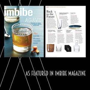 Inkabilly Art Deco style coasters featured in Imbibe Magazine spread | The Inkabilly Emporium