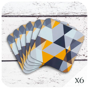 Scandi Geometric Coasters, set of 6 | The Inkabilly Emporium