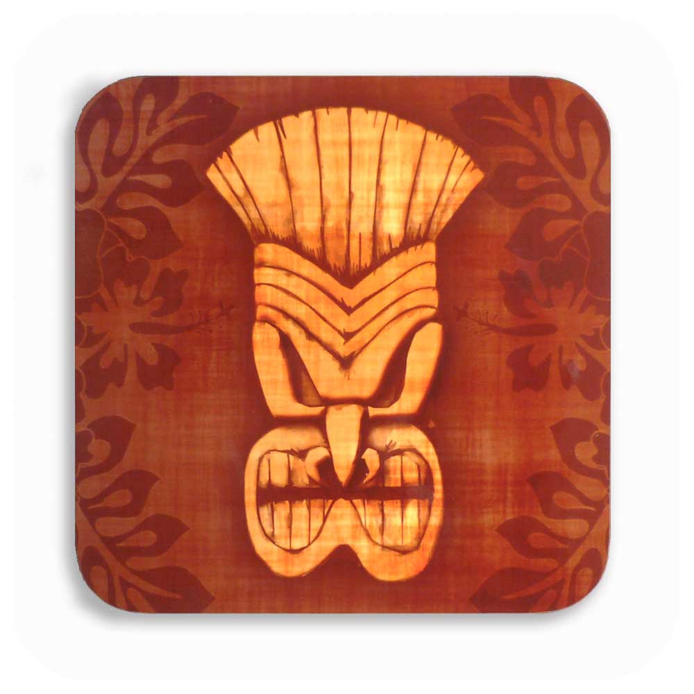 Super Seconds Tiki Coaster, Brown