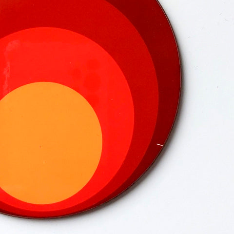 Super Seconds 70s Circles Coasters, Set of 4