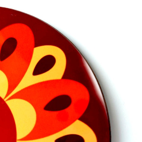 Super Seconds 70s Flowers Coasters, Set of 4