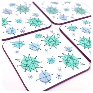 Atomic Starburst Coasters | The Inkabilly Emporium