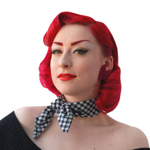 Black Gingham Bandana | The Inkabilly Emporium