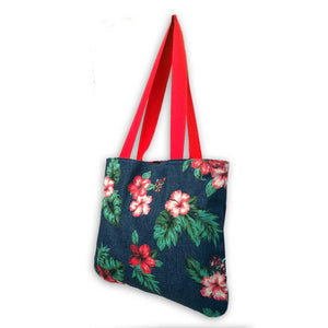 Tropical Flowers Tote Bag | The Inkabilly Emporium