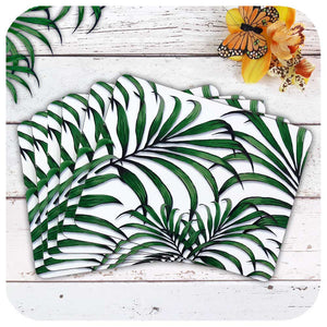 Set of 6 Palm Leaf Print place mats | The Inkabilly Emporium