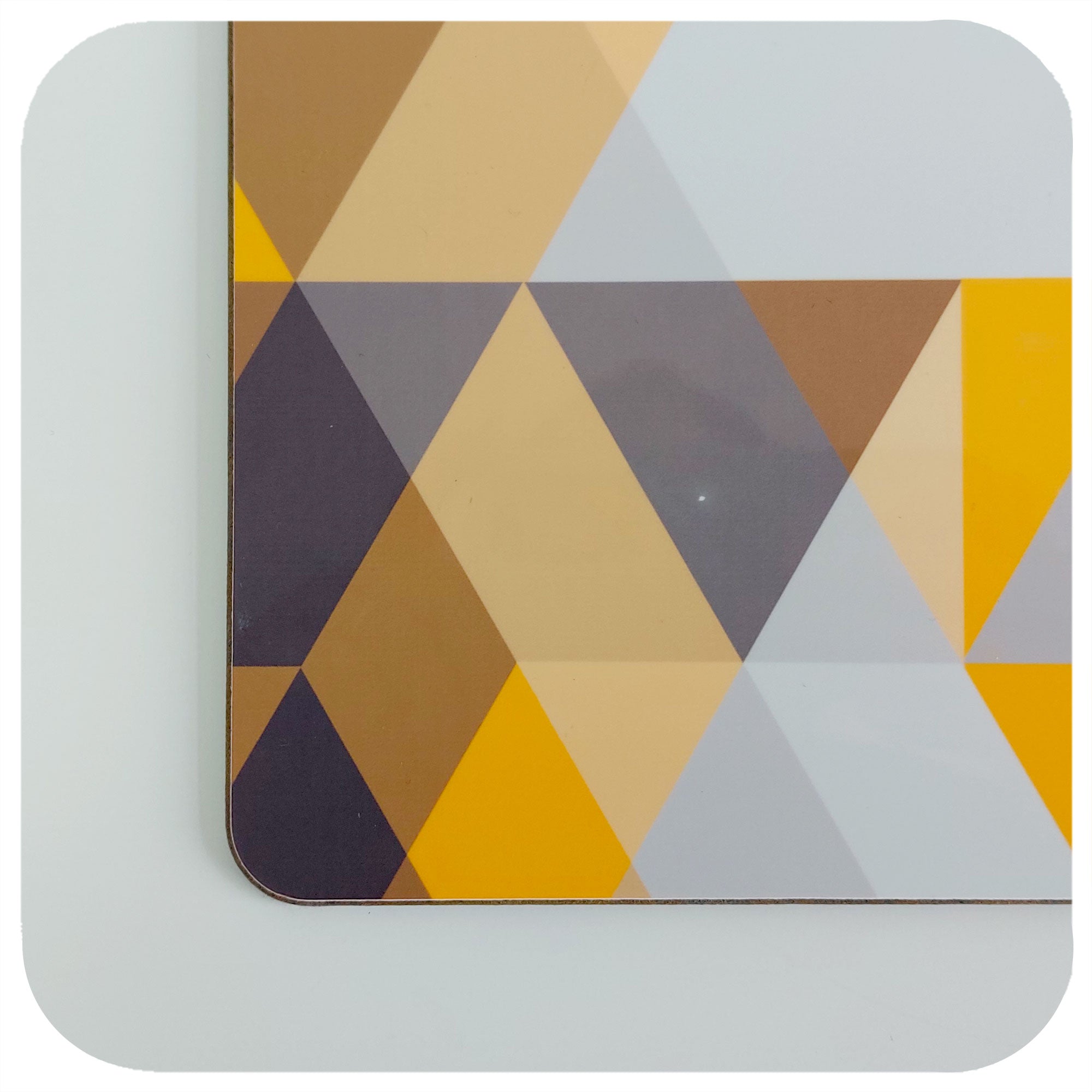 Seconds Scandi Geometric Placemats in yellow, Set of 2 (dots)