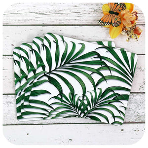 Tropical Palm Leaf Placemats, Set of Four | The Inkabilly Emporium