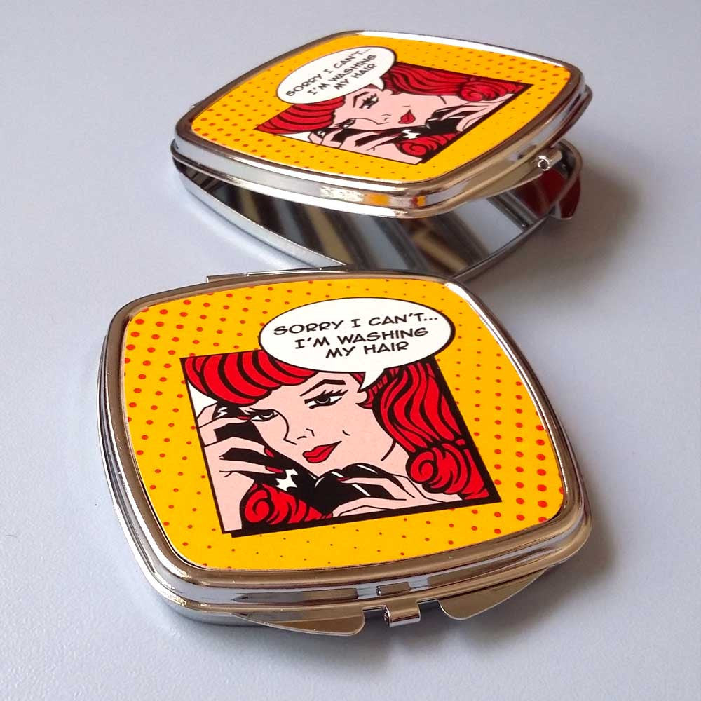 Retro Pin Up Compact Mirror | The Inkabilly Emporium