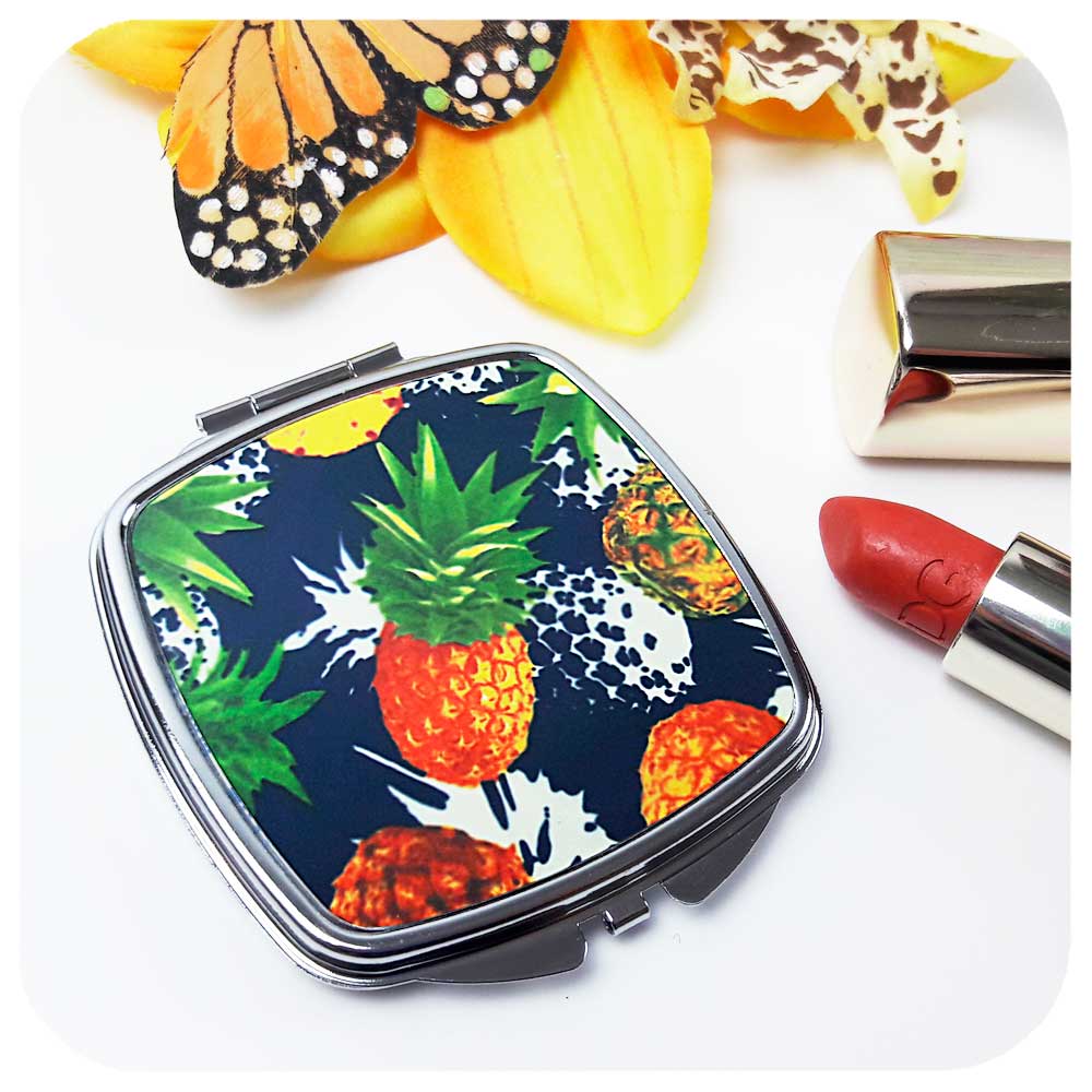 Pineapple Compact Mirror | The Inkabilly Emporium
