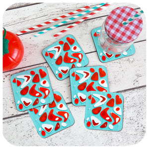 Retro diner coasters, set of 6 | The Inkabilly Emporium