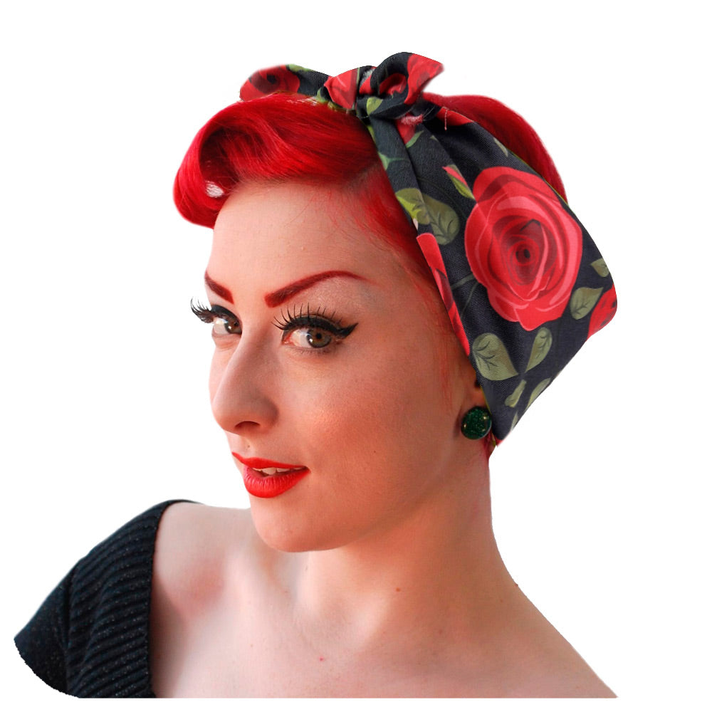 Rockabilly Rose Headscarf | The Inkabilly Emporium