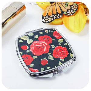 Rockabilly Rose Compact Mirror | The Inkabilly Emporium