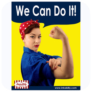 Be your own Rosie the Riveter with our Red polka dot Bandana | The Inkabilly Emporium