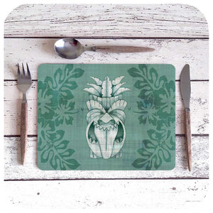 Blue Tiki Placemat | The Inkabilly Emporium