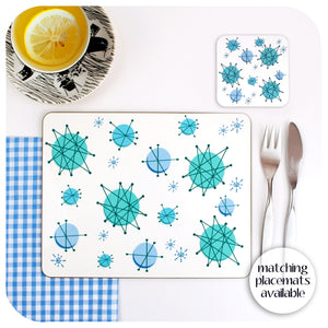 Atomic Franciscan Starburst Tableware Set. Matching Atomic Coasters and Placemats  | The Inkabilly Emporium