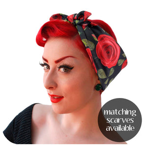 Matching Rockabilly Rose Bandana available | The Inkabilly Emporium