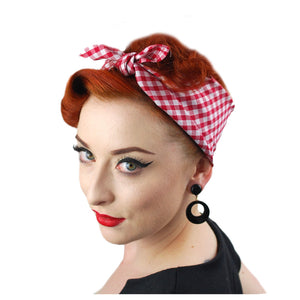 Red Gingham Bandana | The Inkabilly Emporium